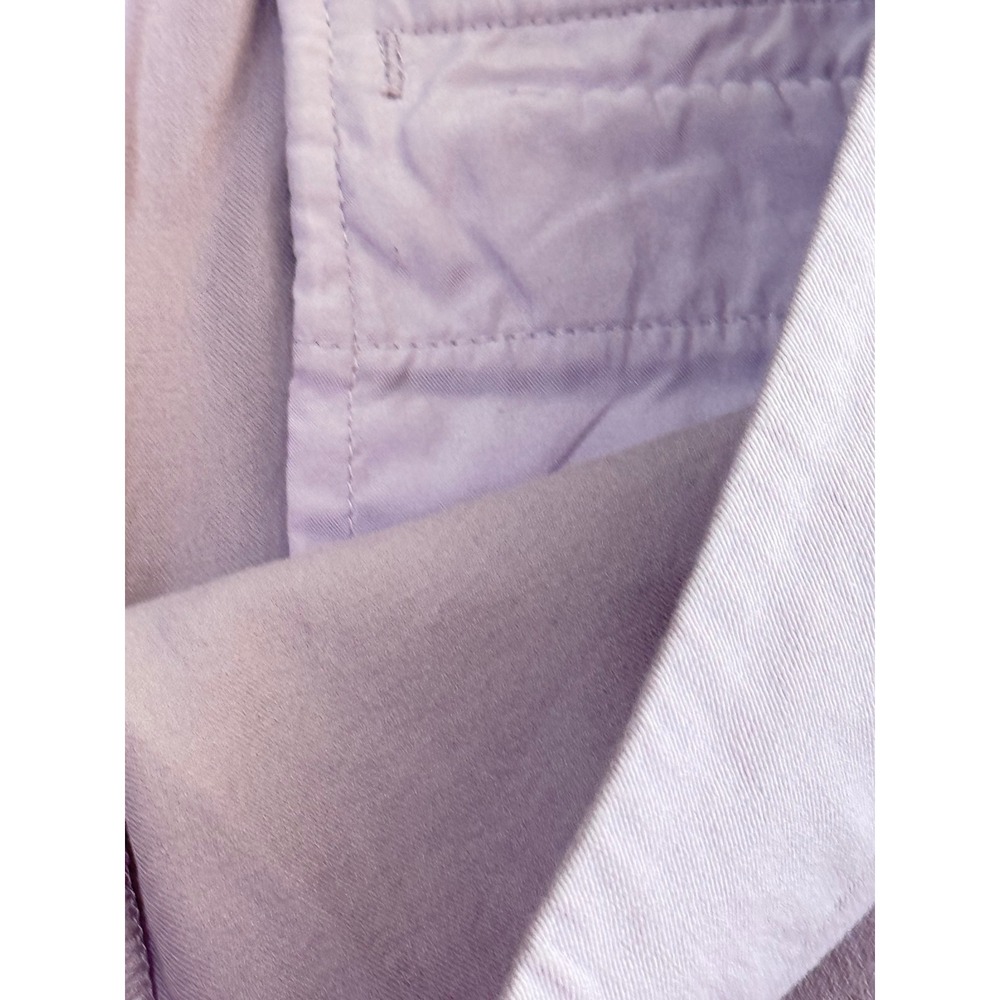 Talbots Chatham Crop Pants Womens 16 Lavender Purple Scallop Hem Side Zip ID245 - Picture 7 of 13